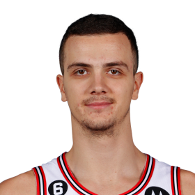 2021-22 Chicago Bulls Marko Simonovic #19 Game Used Black Jersey Statement  Ed 75